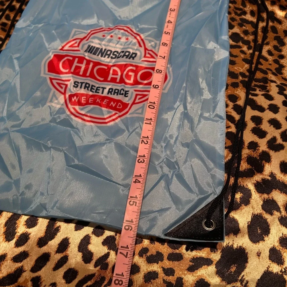 NASCAR Chicago Street Race Weekend Blue Drawstring Backpack